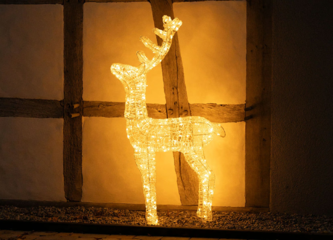 Šiaurinis elnias su LED lemputėmis Šiaurinis elnias su LED lemputėmis