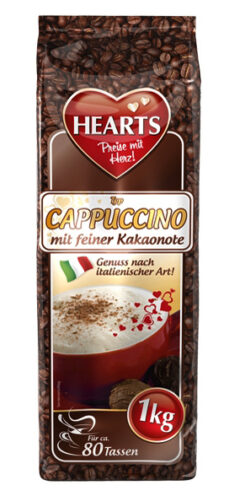 Kapučino gėrimas „Hearts“