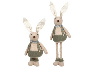 Dekoratyvinis kiškis su pailginamomis kojomis