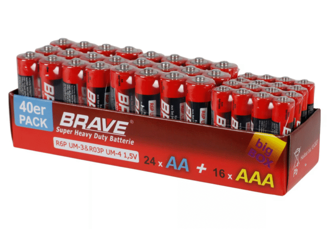 „Brave“ baterijos