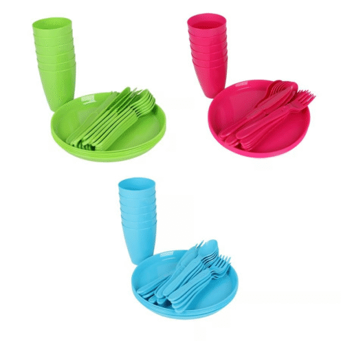 Plastikinis rinkinys iškylai