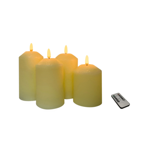 LED tikro vaško žvakės LED tikro vaško žvakės