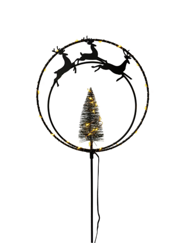 Metalinė LED lempučių įsmeigiama sodo dekoracija