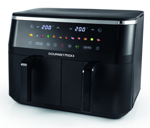 „GOURMETmaxx“ dviejų kamerų karšto oro gruzdintuvė
