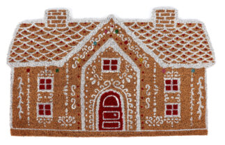 Kalėdinis durų kilimėlis iš kokoso Kalėdinis durų kilimėlis iš kokoso