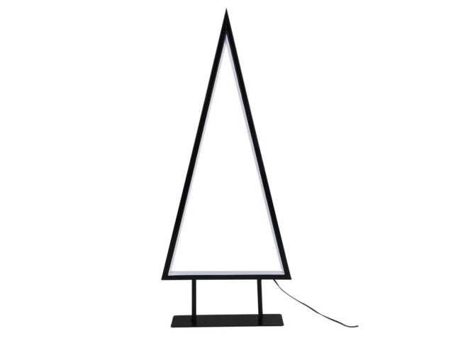 LED lempučių trikampis medis