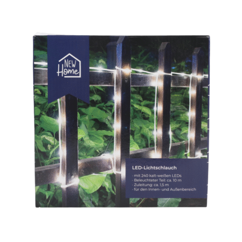 LED lempučių girlianda žarnoje