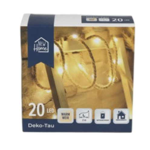 Dekoratyvinė virvė su LED lemputėmis