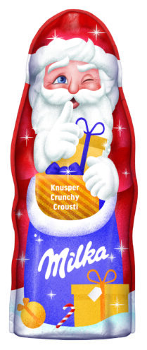 „Milka“ šokoladiniai Kalėdų Seneliai