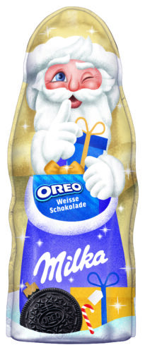 „Milka“ šokoladiniai Kalėdų Seneliai