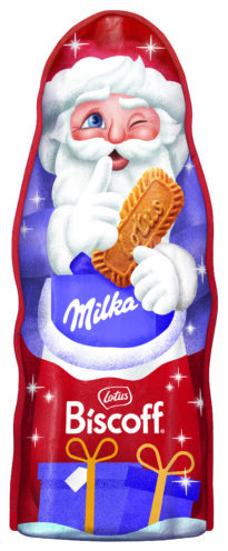„Milka“ šokoladiniai Kalėdų Seneliai