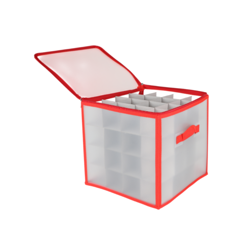 Sulankstoma dėžė eglutės papuošimams