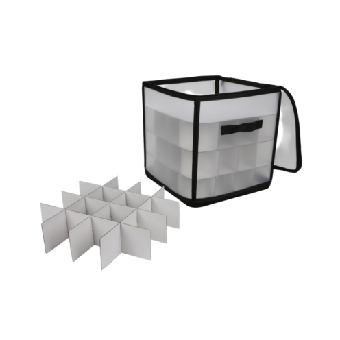 Sulankstoma dėžė eglutės papuošimams Sulankstoma dėžė eglutės papuošimams