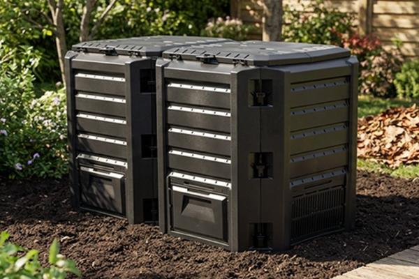 Dviejų skyrių komposteris