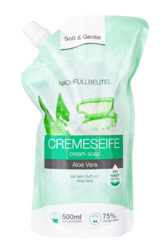 „Soft & Gentle“ skystojo muilo papildymo maišelis