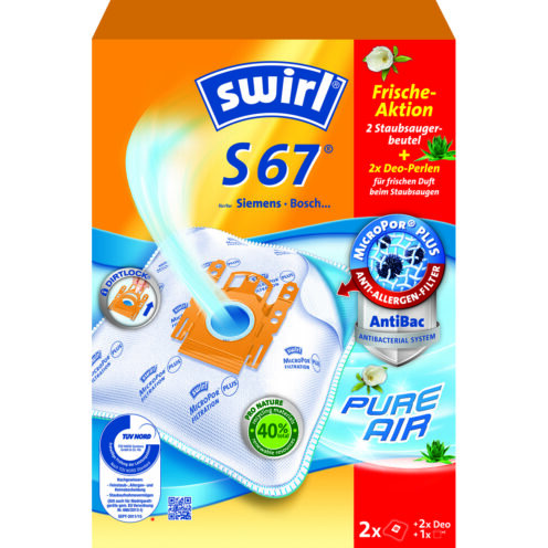 „Swirl“ dulkių siurblio maišeliai „Swirl“ dulkių siurblio maišeliai