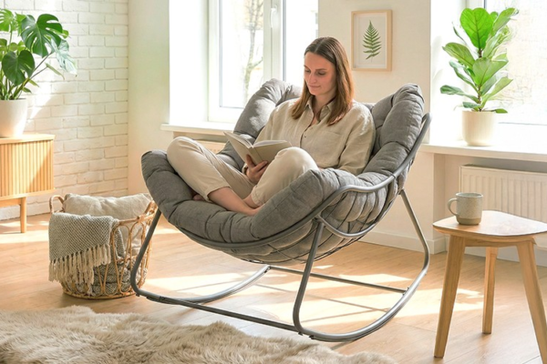 Supamasis krėslas poilsiui