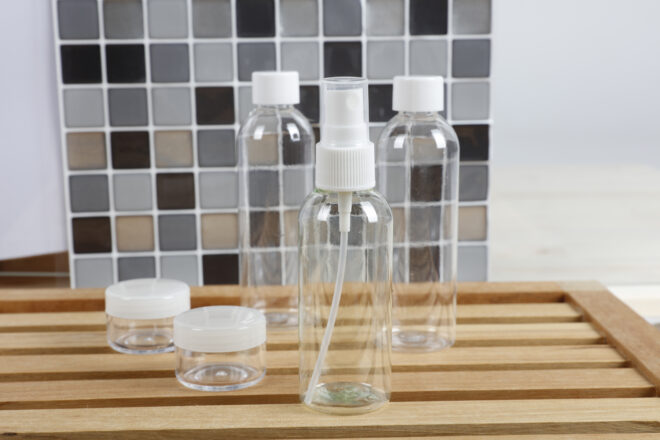 Kelioninis kosmetikos indelių rinkinys