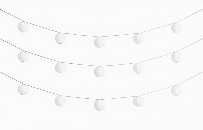 Kiniškų žibintų girlianda