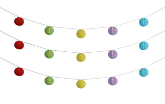 Kiniškų žibintų girlianda