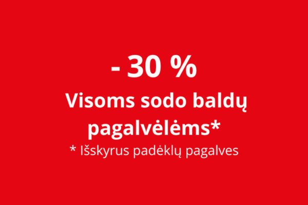 Pagalvėlių ieškokite mūsų fizinėse parduotuvėse.