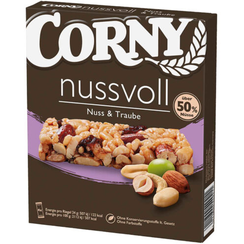 „Corny“ javainių batonėlis su riešutais „Corny“ javainių batonėlis su riešutais