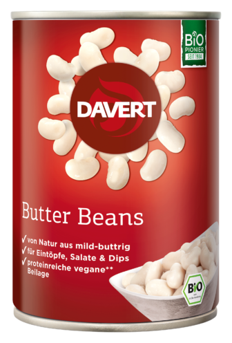 „Davert Butter Beans“ didelės baltosios pupelės