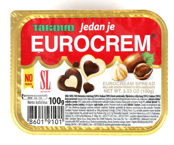 „Eurocrem“ šokoladinė užtepėlė „Eurocrem“ šokoladinė užtepėlė